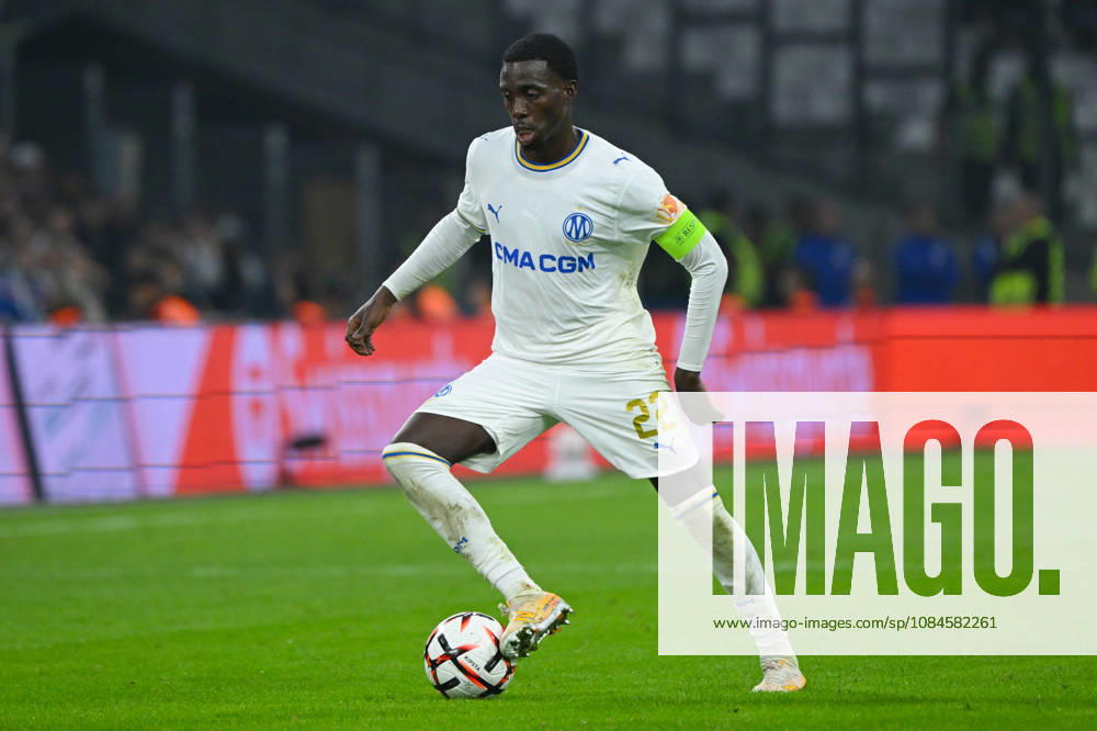 Timothy Weah (OM) - UEFA Europa League match between Olympique de Marseille and Olympiakos on October 15, 2026 at the CEPAC Velodrome Stadium in Marseille.