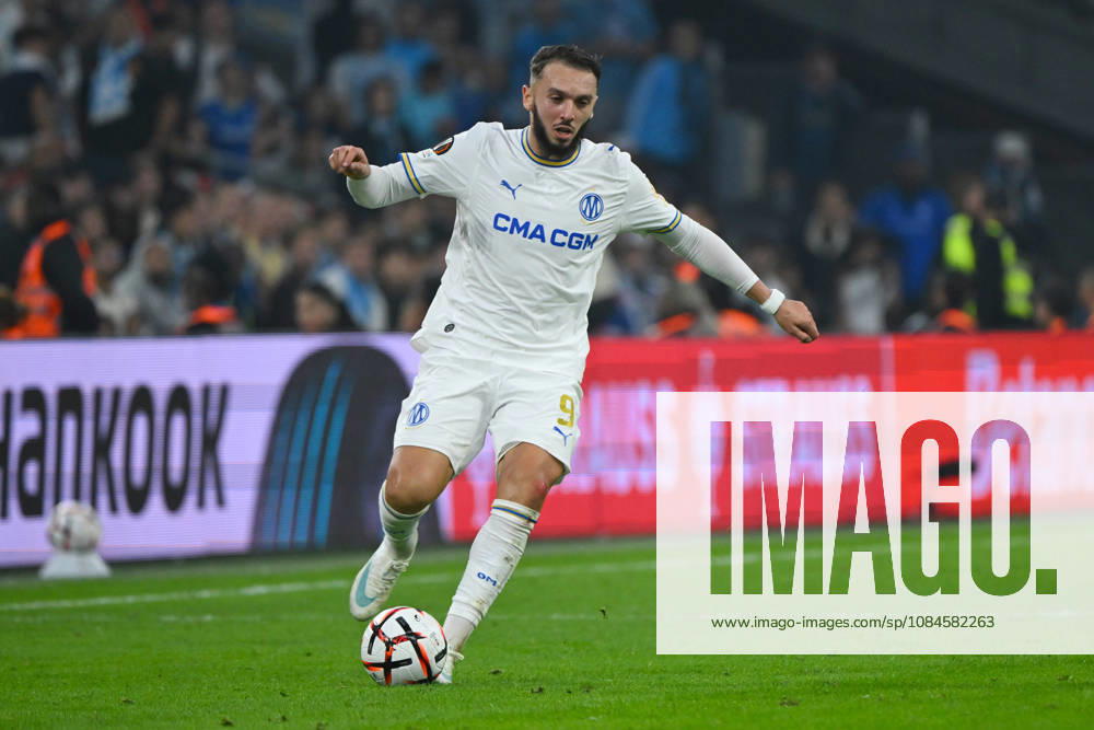 Amine Gouri (OM) - UEFA Europa League match between Olympique de Marseille and Olympiakos on October 15, 2026 at the CEPAC Velodrome Stadium in Marseille.
