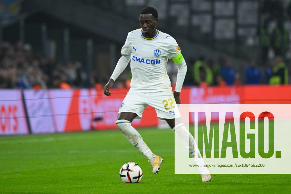 Timothy Weah (OM) - UEFA Europa League match between Olympique de Marseille and Olympiakos on October 15, 2026 at the CEPAC Velodrome Stadium in Marseille.