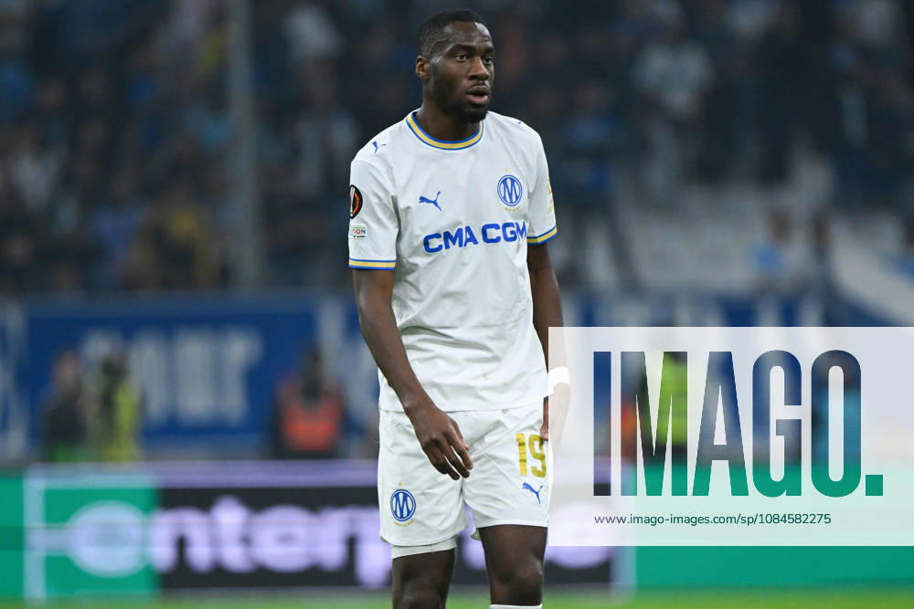 Geoffrey Kondogbia (OM) - UEFA Europa League match between Olympique de Marseille and Olympiakos on October 15, 2026 at the CEPAC Velodrome Stadium in Marseille.