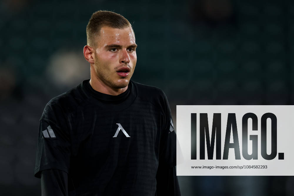Levski Sofia goalkeeper Svetoslav Vutsov warms up prior to the UEFA Europa League 2026 27 League Phase MD2 match between N.E.C. Nijmegen and PFC Levski Sofia at Goffertstadion on October 15, 2026 in Nijmegen, Netherlands.