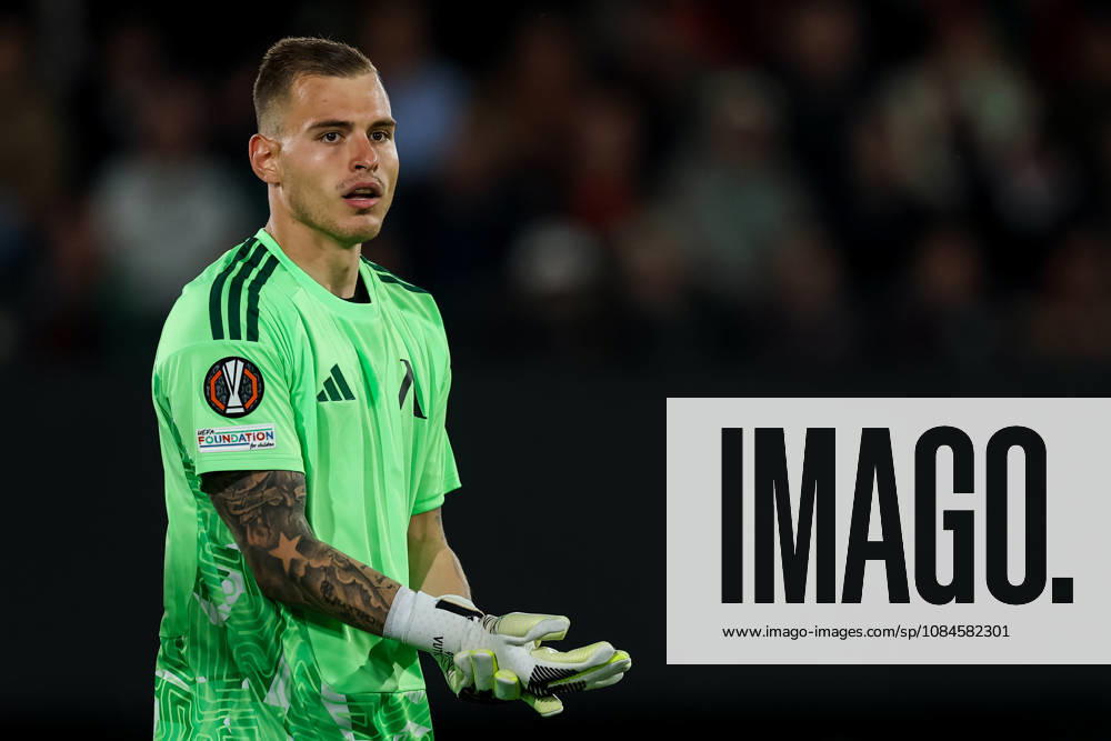 Levski Sofia goalkeeper Svetoslav Vutsov looks on during the UEFA Europa League 2026 27 League Phase MD2 match between N.E.C. Nijmegen and PFC Levski Sofia at Goffertstadion on October 15, 2026 in Nijmegen, Netherlands.