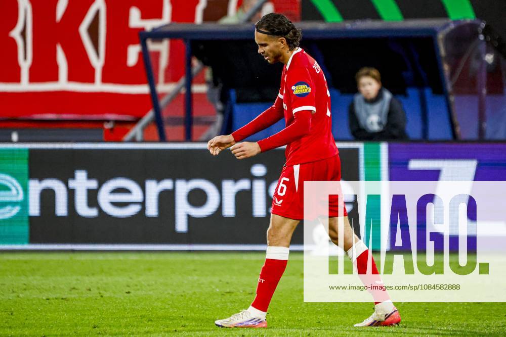 ENSCHEDE - Ramiz Zerrouki of FC Twente reacts during the UEFA Conference League match between FC Twente and FC Thun at De Grolsch Veste on October 15, 2026 in Enschede, the Netherlands. WART BRINKERHOF ANP UEFA Conference League 2026 27 ANPxSportx xMarcelxterxBalsxIVx 572580604 originalFilename: 572580604