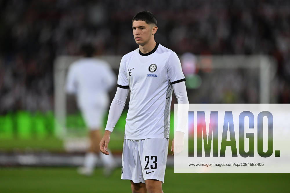 Bournemouth v Sturm Graz, Europa League Arjan Malic (23) of Sturm Graz warming up ahead of the Europa League match between Bournemouth and Sturm Graz at the Vitality Stadium, Bournemouth, UK on 15 October 2026. Bournemouth Vitality Stadium Dorset UK Editorial use only ,