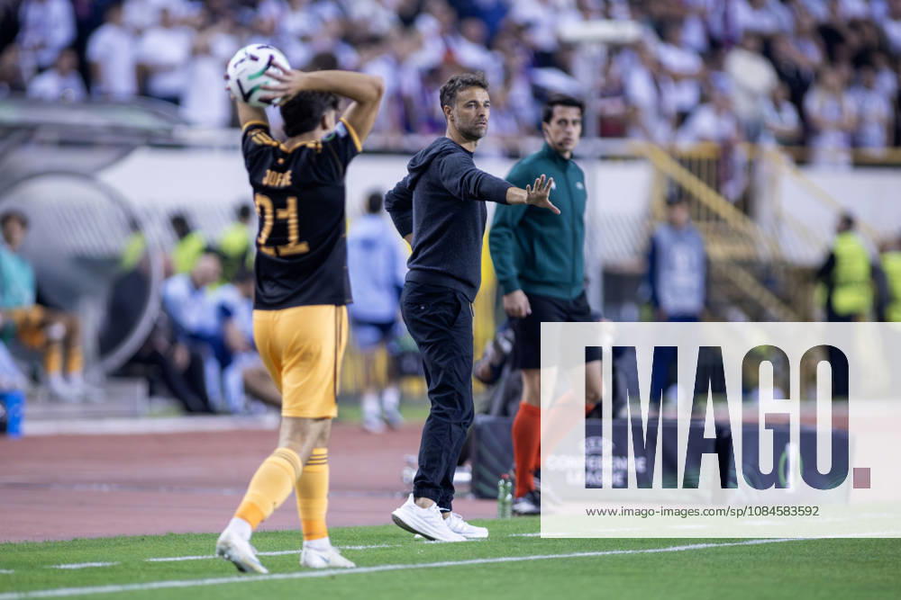Gonzalo Garcia, head coach of HNK Hajduk Split, during the UEFA Conference League match between HNK Hajduk Split (CRO) and AFC Ajax Amsterdam (NL) at Poljud Stadium. Split Croatia - ZUMAp210 20261015_zsp_p210_016