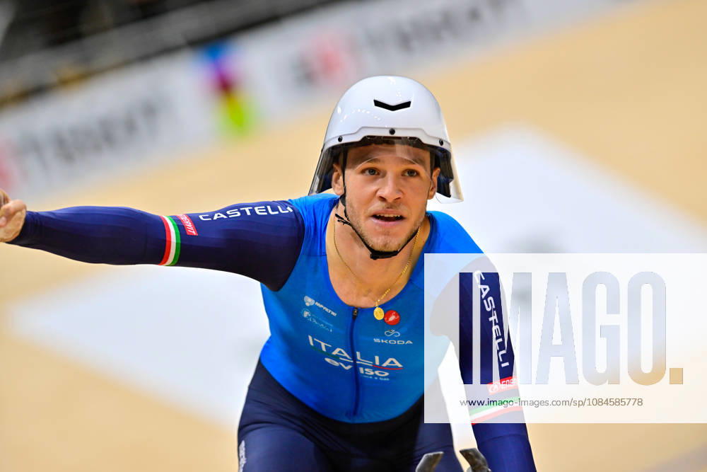 Jonathan Milan World record 2026 UCI Track cycling, Rad, Radsport, Bahnrad, Bahn World Championships Jonathan Milan, Italy World record Weltrekord 2026 Men s Individual Pursuit - Qualifying UCI Track Cycling World Championships held from 14 to 18 October 2026, at the Shanghai Velodrome in Shanghai, China.