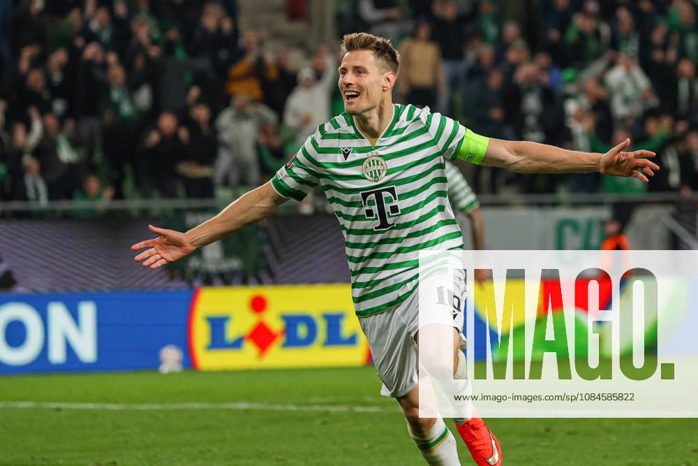 Ferencvaros V Viktoria Plzen - UEFA Europa League 2026 27 League Phase Match Day 2 Kristoffer Zachariassen of Ferencvaros celebrates during the UEFA Europa League 2026 27 League Phase MD2 match between Ferencvaros and Viktoria Plzen at Groupama Arena in Budapest, Hungary, on October 15, 2026. Budapest Hungary