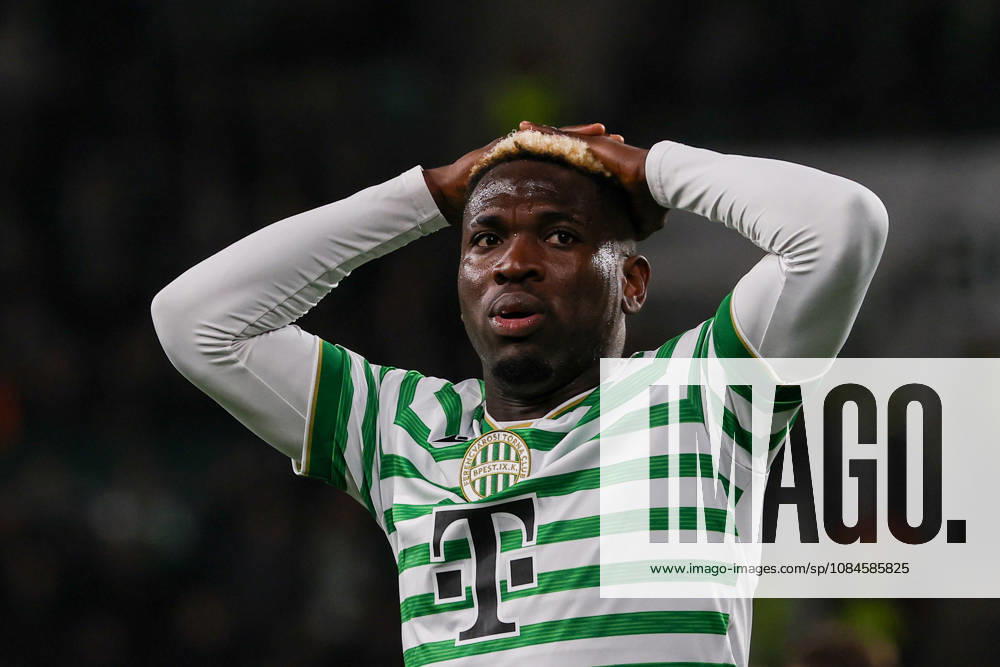 Ferencvaros V Viktoria Plzen - UEFA Europa League 2026 27 League Phase Match Day 2 Bamidele Yusuf of Ferencvaros reacts during the UEFA Europa League 2026 27 League Phase Matchday 2 match between Ferencvaros and Viktoria Plzen at Groupama Arena in Budapest, Hungary, on October 15, 2026. Budapest Hungary