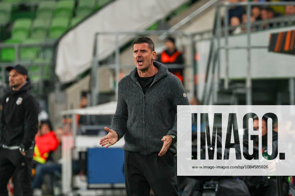 Ferencvaros V Viktoria Plzen - UEFA Europa League 2026 27 League Phase Match Day 2 Balazs Borbely, head coach of Ferencvaros, is pictured during the UEFA Europa League 2026 27 League Phase MD2 match between Ferencvaros and Viktoria Plzen at Groupama Arena in Budapest, Hungary, on October 15, 2026. Budapest Hungary