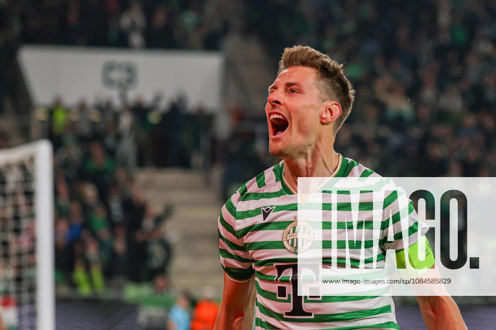 Ferencvaros V Viktoria Plzen - UEFA Europa League 2026 27 League Phase Match Day 2 Kristoffer Zachariassen of Ferencvaros celebrates during the UEFA Europa League 2026 27 League Phase Matchday 2 match between Ferencvaros and Viktoria Plzen at Groupama Arena in Budapest, Hungary, on October 15, 2026. Budapest Hungary
