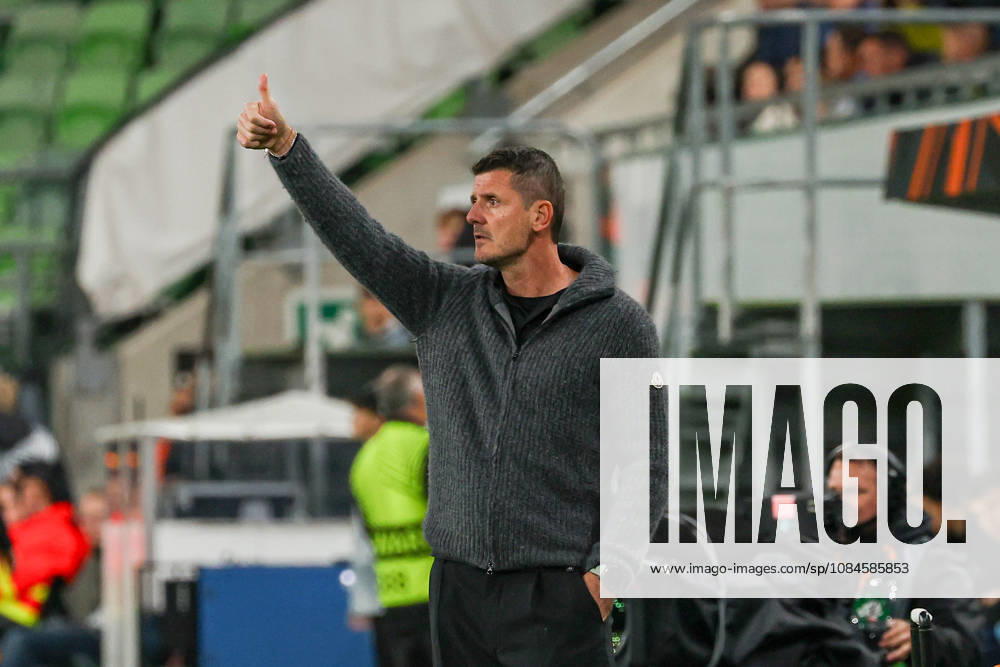 Ferencvaros V Viktoria Plzen - UEFA Europa League 2026 27 League Phase Match Day 2 Balazs Borbely, head coach of Ferencvaros, is pictured during the UEFA Europa League 2026 27 League Phase MD2 match between Ferencvaros and Viktoria Plzen at Groupama Arena in Budapest, Hungary, on October 15, 2026. Budapest Hungary