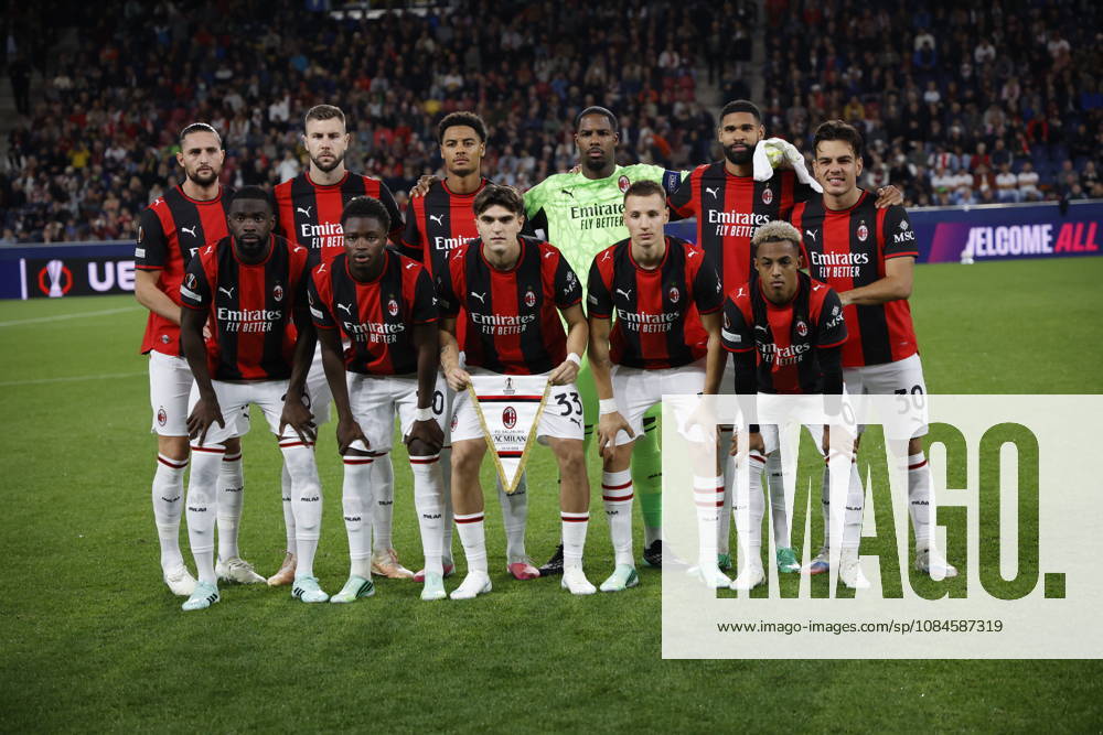 Austria: UEFA Europe League, 2026-2027, Matchday 2, RB Salzburg vs AC Milan, 15.10.2026, Red Bull Arena, Salzburg, Austria, the team of AC Milan Salzburg Red Bull Arena Austria