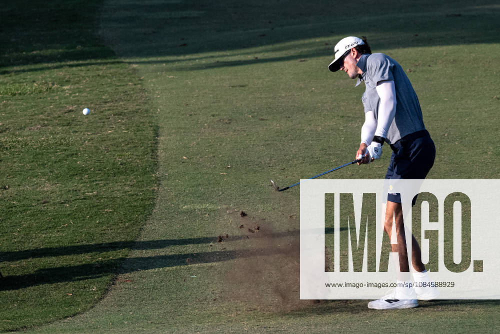 American, Austen TRUSLOW, finishes -10par putting him in tied 2nd place. Round 2 in the Macao Open Golf at Macau Golf & Country Club. Coloane China - ZUMAr144 20261016_zap_r144_103