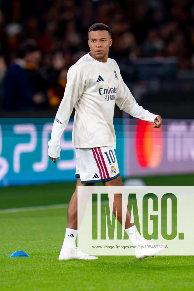 AS Roma v Real Madrid C.F. - UEFA Champions League 2026 27 League Phase MD2 Kylian Mbappe of Real Madrid CF looks on during the AS Roma v Real Madrid C.F. - UEFA Champions League 2026 27 League Phase MD2 at Stadio Olimpico on October 14, 2026 in Rome, Italy Rome Stadio Olimpico Lazio Italy