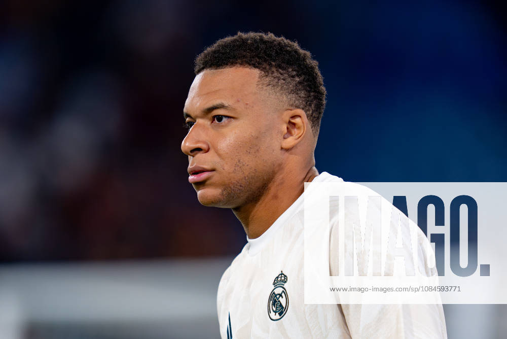 AS Roma v Real Madrid C.F. - UEFA Champions League 2026 27 League Phase MD2 Kylian Mbappe of Real Madrid CF looks on during the AS Roma v Real Madrid C.F. - UEFA Champions League 2026 27 League Phase MD2 at Stadio Olimpico on October 14, 2026 in Rome, Italy Rome Stadio Olimpico Lazio Italy