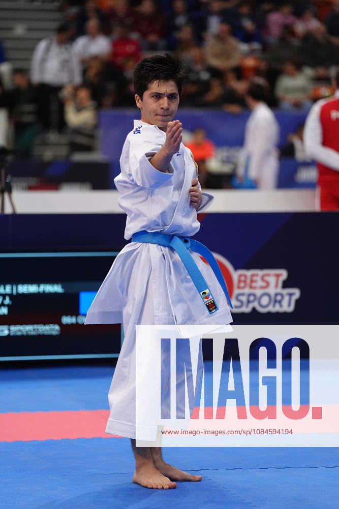 2026 World Cadet, Junior & U21, U 21 Karate Championships BIELSKO-BIALA, POLAND - OCTOBER 16: Javokhir Djakhangirov of Uzbekistan performs during the cadet male individual kata semi-final at the 2026 World Cadet, Junior & U21 Karate Championships at Hala Pod Debowcem on October 16, 2026 in Bielsko-Biala, Poland. Bielsko-Biala Hala Pod Debowcem Poland