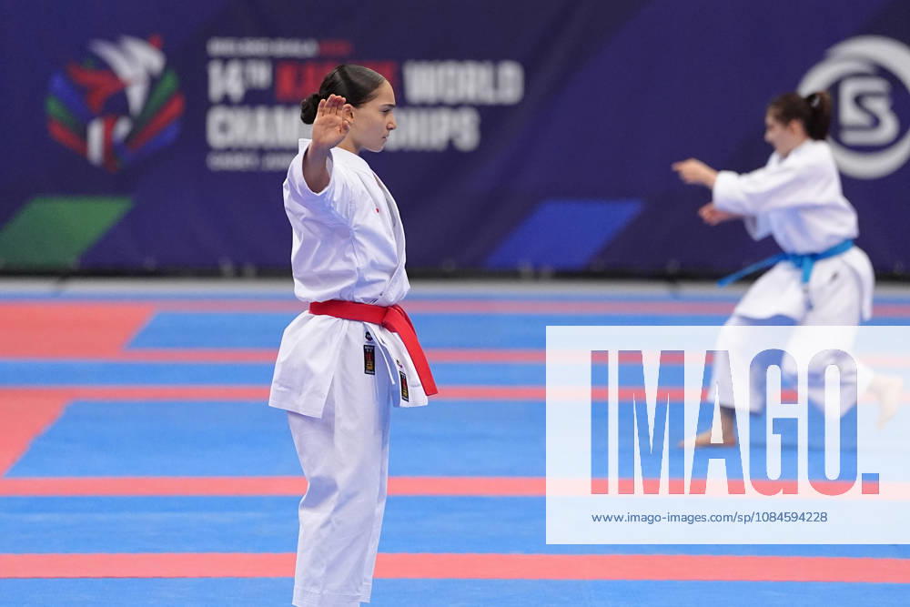 2026 World Cadet, Junior & U21, U 21 Karate Championships BIELSKO-BIALA, POLAND - OCTOBER 16: Anastasia Chaphidze of Georgia performs during cadet female individual kata at the 2026 World Cadet, Junior & U21 Karate Championships at Hala Pod Debowcem on October 16, 2026 in Bielsko-Biala, Poland. Bielsko-Biala Hala Pod Debowcem Poland
