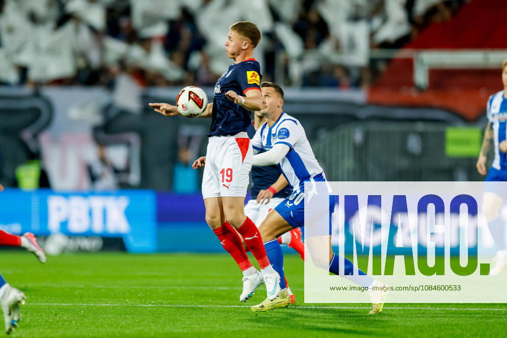 - Fußball, 2. Bundesliga 2026 27, Holstein Kiel - Hertha BSC: Phil Harres (Holstein Kiel, 19), Paul Seguin (Hertha BSC, 30) DFL REGULATIONS PROHIBIT ANY USE OF PHOTOGRAPHS AS IMAGE SEQUENCES AND OR QUASI-VIDEO.