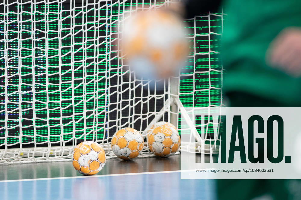 Handball, HBL2: SC DHfK Leipzig - ASV Hamm-Westfalen; 16.10.2026 Mehrere Bälle liegen im Tor-Netz. Symbolbild, Feature, Handball. Handball, 2. Bundesliga, Saison 2026 2027, 8. Spieltag: SC DHfK Leipzig vs. ASV Hamm-Westfalen am 16.10.2026 in der Quarterback Immobilien Arena Leipzig.