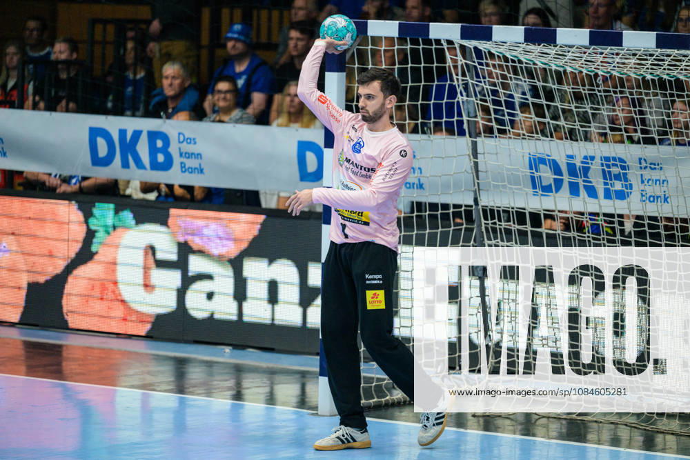 Matija Spikic (ThSV Eisenach, 01) GER, ThSV Eisenach gegen VfL Gummersbach, 1. Opel Handballbundesliga, Handball, 9.Spieltag, Saison 2026 2027, 20.00 Uhr, 16.10.2026 GER, ThSV Eisenach gegen VfL Gummersbach, 1. Opel Handballbundesliga, Handball, 9.Spieltag, Saison 2026 2027, 20.00 Uhr, 16.10.2026 Eisenach