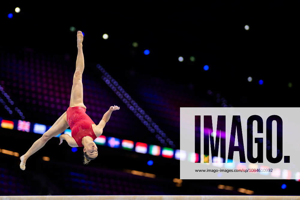 Alice Kinsella of Great Britain at a women’s podium training session during day -1 of the 2026 Artistic Gymnastics World Championships on October 16, 2026 in Rotterdam. Photo: Joel Marklund BILDBYRÅN kod JM JM0858 bbeng artistisk gymnastik artistic gymnastics gymnastik-vm vm artistic gymnastics world championships dam