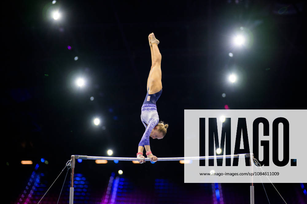 Sanne Wevers of Netherlands at a women’s podium training session during day -1 of the 2026 Artistic Gymnastics World Championships on October 16, 2026 in Rotterdam. Photo: Joel Marklund BILDBYRÅN kod JM JM0858 bbeng artistisk gymnastik artistic gymnastics gymnastik-vm vm artistic gymnastics world championships dam
