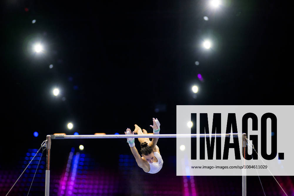 Elvira Katsali of Greece at a women’s podium training session during day -1 of the 2026 Artistic Gymnastics World Championships on October 16, 2026 in Rotterdam. Photo: Joel Marklund BILDBYRÅN kod JM JM0858 bbeng artistisk gymnastik artistic gymnastics gymnastik-vm vm artistic gymnastics world championships dam