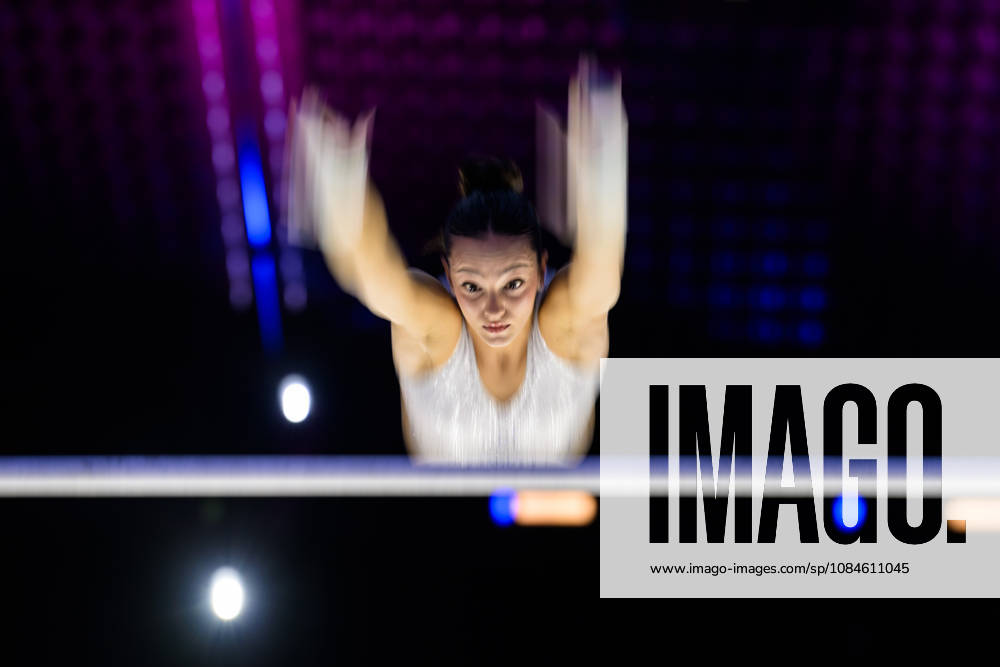 Elvira Katsali of Greece at a women’s podium training session during day -1 of the 2026 Artistic Gymnastics World Championships on October 16, 2026 in Rotterdam. Photo: Joel Marklund BILDBYRÅN kod JM JM0858 bbeng artistisk gymnastik artistic gymnastics gymnastik-vm vm artistic gymnastics world championships dam
