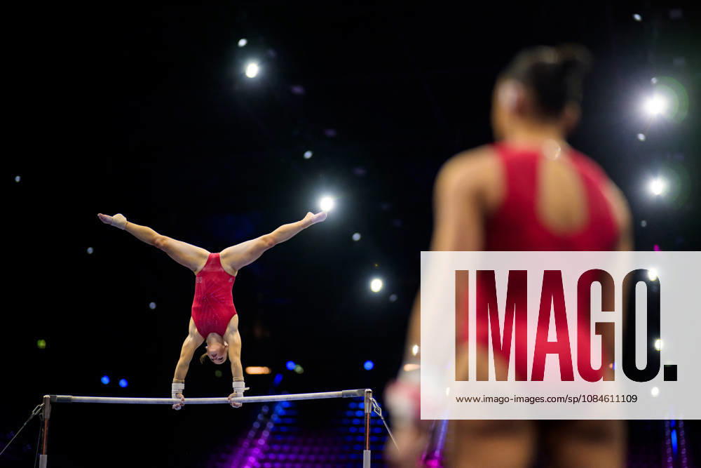 Abigail Martin of Great Britain at a women’s podium training session during day -1 of the 2026 Artistic Gymnastics World Championships on October 16, 2026 in Rotterdam. Photo: Joel Marklund BILDBYRÅN kod JM JM0858 bbeng artistisk gymnastik artistic gymnastics gymnastik-vm vm artistic gymnastics world championships dam
