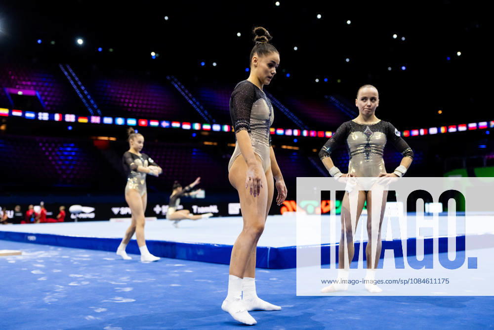 Elizaveta Us and Alyona Glotova of Russia at a women’s podium training session during day -1 of the 2026 Artistic Gymnastics World Championships on October 16, 2026 in Rotterdam. Photo: Joel Marklund BILDBYRÅN kod JM JM0858 bbeng artistisk gymnastik artistic gymnastics gymnastik-vm vm artistic gymnastics world championships dam Ryssland Russia