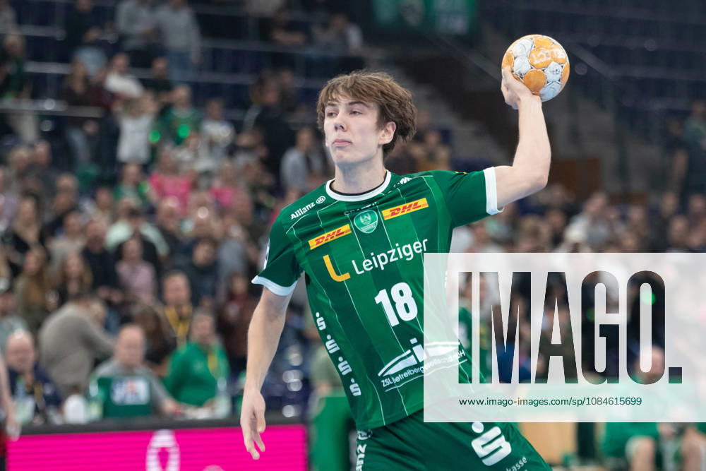 Handball, HBL2: SC DHfK Leipzig - ASV Hamm-Westfalen; 16.10.2026 Staffan Peter (18, SC DHfK Leipzig). Handball, 2. Bundesliga, Saison 2026 2027, 8. Spieltag: SC DHfK Leipzig vs. ASV Hamm-Westfalen am 16.10.2026 in der Quarterback Immobilien Arena Leipzig.