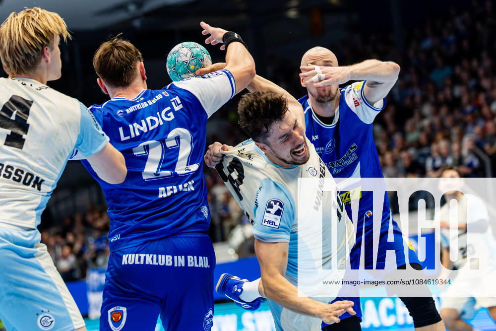 GER, Handball, Maenner, Saison 26 27, Opel 1.Bl, 9.Spieltag, ThSV Eisenach - VfL Gummersbach Alex Dujshebaev (VfL Gummersbach), Felix Aellen (ThSV Eisenach,22) 99817 Eisenach Werner-Assmann-Halle Am Sportp Thueringen Deutschland