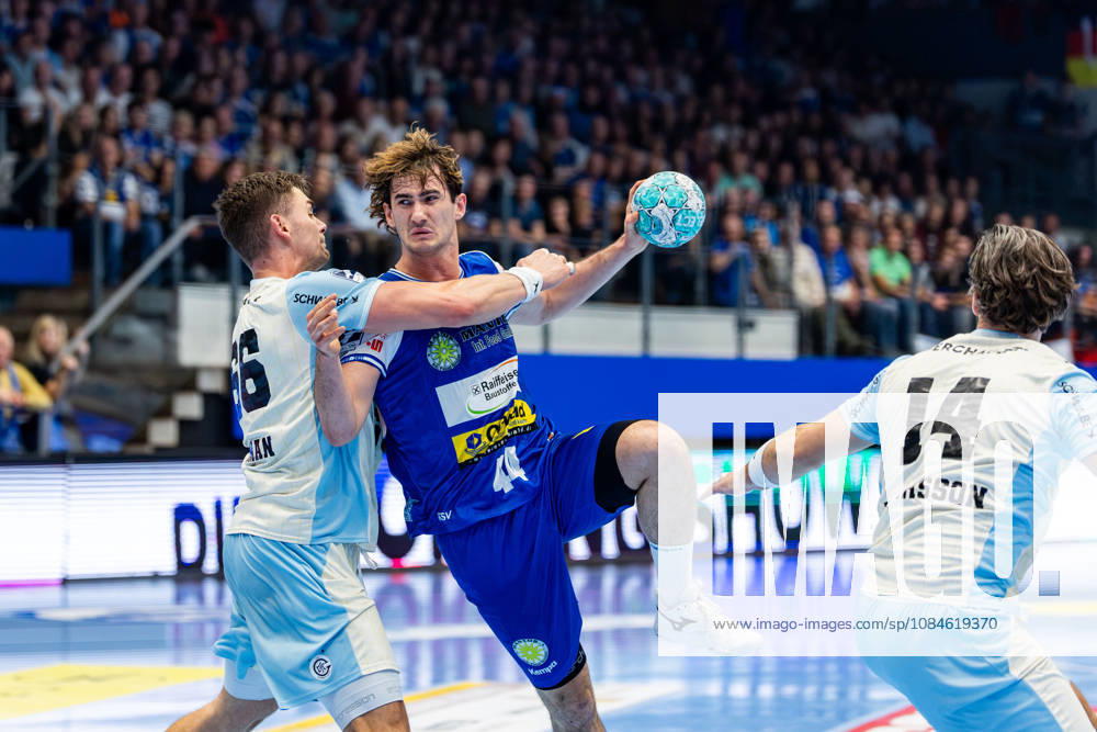 GER, Handball, Maenner, Saison 26 27, Opel 1.Bl, 9.Spieltag, ThSV Eisenach - VfL Gummersbach Stepan Zeman (VfL Gummersbach), Stephan Seitz (ThSV Eisenach,44) 99817 Eisenach Werner-Assmann-Halle Am Sportp Thueringen Deutschland