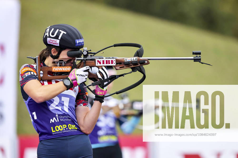 BIATHLON - Loop One Opening Festival MUNICH,GERMANY,17.OCT.26 - BIATHLON - Loop One Opening Festival. Image shows Anna Andexer (AUT). GEPAxpictures xThomasxBachun