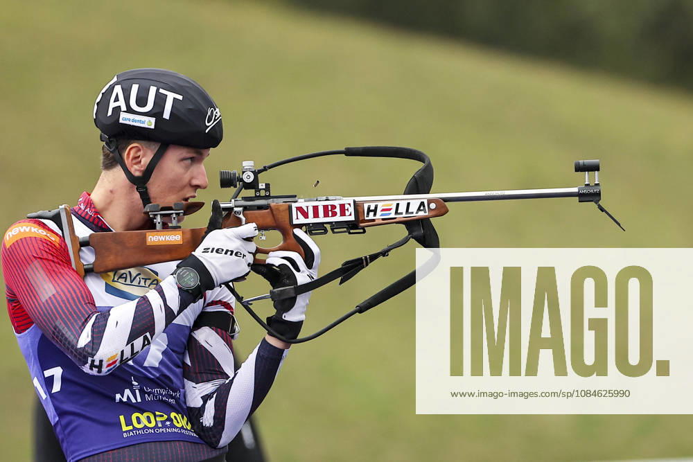 BIATHLON - Loop One Opening Festival MUNICH,GERMANY,17.OCT.26 - BIATHLON - Loop One Opening Festival. Image shows Dominic Unterweger (AUT). GEPAxpictures xThomasxBachun