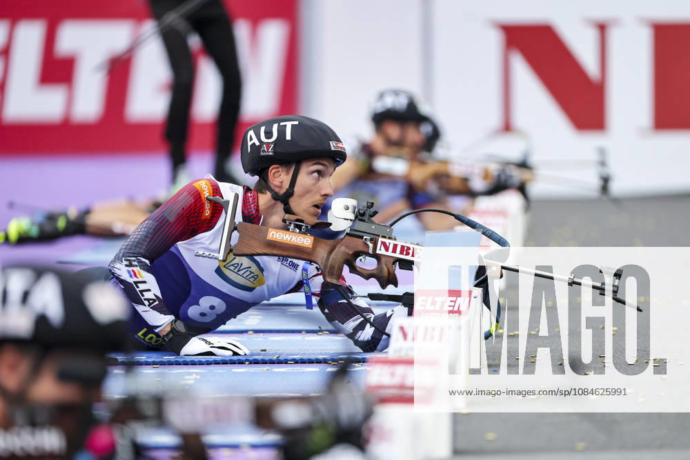 BIATHLON - Loop One Opening Festival MUNICH,GERMANY,17.OCT.26 - BIATHLON - Loop One Opening Festival. Image shows Fredrik Muehlbacher (AUT). GEPAxpictures xThomasxBachun