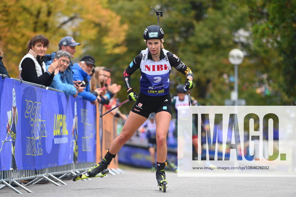 Johanna PUFF (GER),Aktion. Loop One-Biathlon Opening Festival im Olympiapark in Muenchen am 17.10.2026.