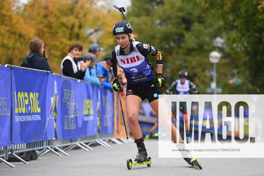 Johanna PUFF (GER),Aktion. Loop One-Biathlon Opening Festival im Olympiapark in Muenchen am 17.10.2026.