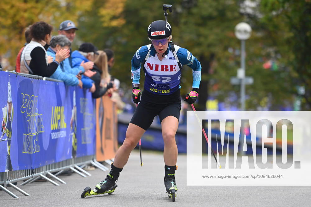 Julia SIMON (FRA),Aktion, Loop One-Biathlon Opening Festival im Olympiapark in Muenchen am 17.10.2026.