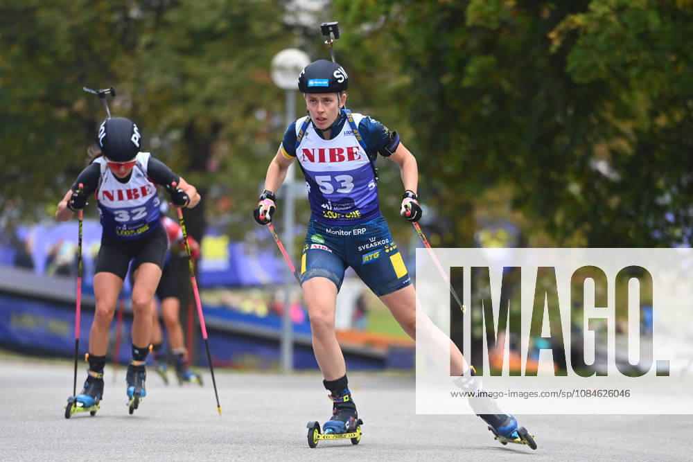 Elvira OEBERG (SWE),Aktion, Loop One-Biathlon Opening Festival im Olympiapark in Muenchen am 17.10.2026.