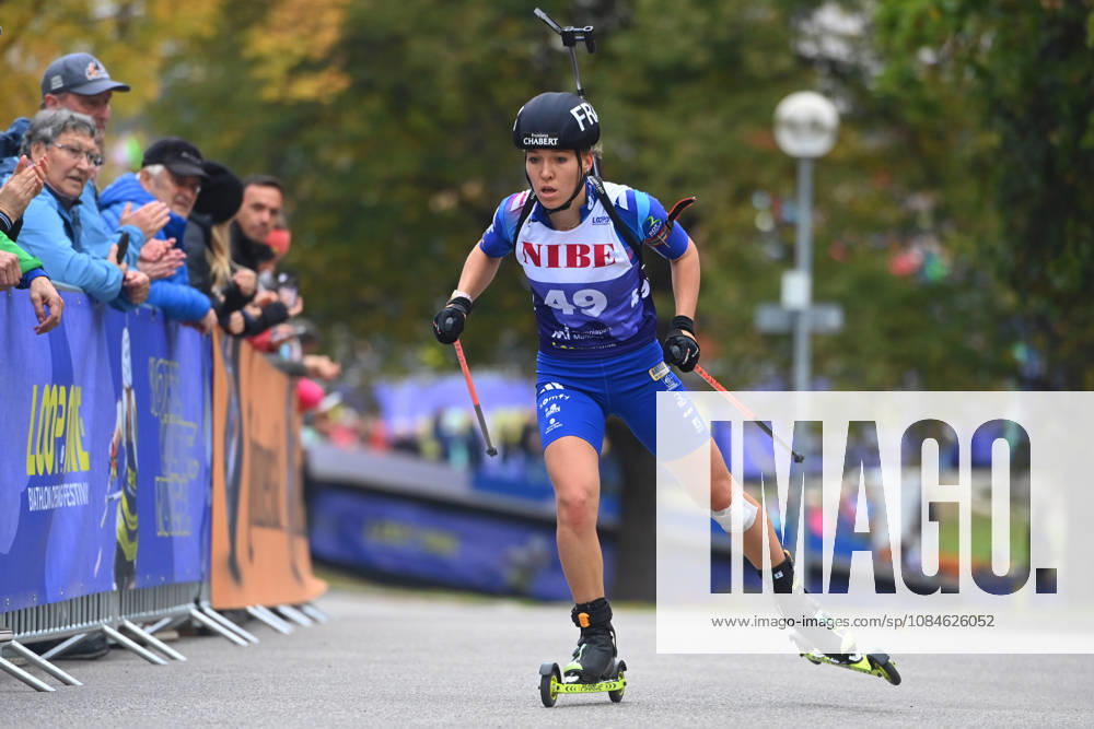 Oceane MICHELON (FRA),Aktion, Loop One-Biathlon Opening Festival im Olympiapark in Muenchen am 17.10.2026.