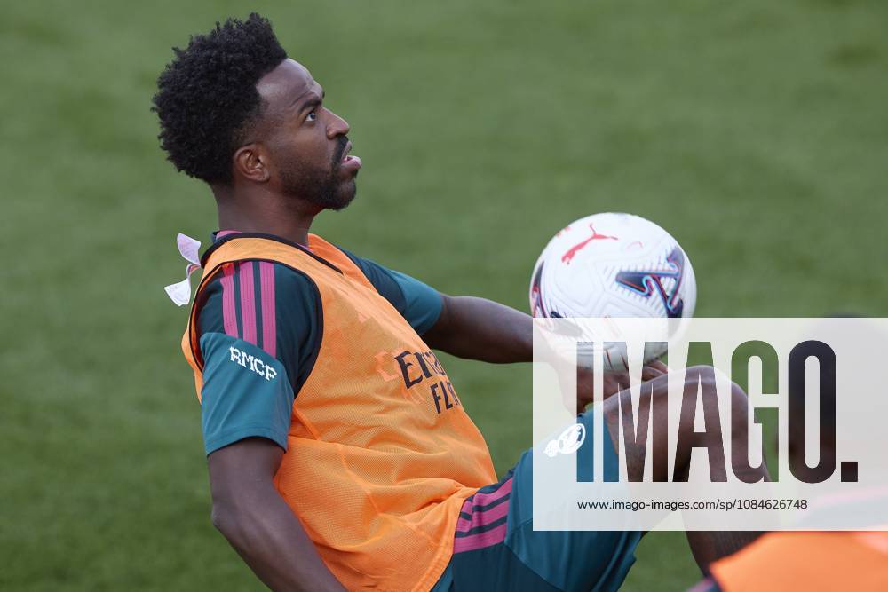 Vinicius Junior (Real Madrid CF) is seen in action during a training session on the eve of the LaLiga EA SPORTS 2026 2027 match between Real Madrid CF and Sevilla FC..Real Madrid CF is holding its final training session and press conference, PK, Pressekonferenz ahead of its ninth LaLiga game. LaLiga EA SPORTS 2026 2027 - Real Madrid CF Press Conference And Training Session In Madrid, Spain - 17 Oct 2026 - ZUMAs197 20261017_aaa_s197_029