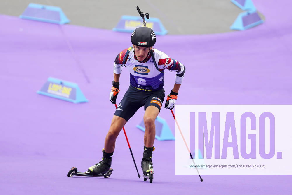 BIATHLON - Loop One Opening Festival MUNICH,GERMANY,17.OCT.26 - BIATHLON - Loop One Opening Festival. Image shows Fredrik Muehlbacher (AUT). GEPAxpictures xThomasxBachun