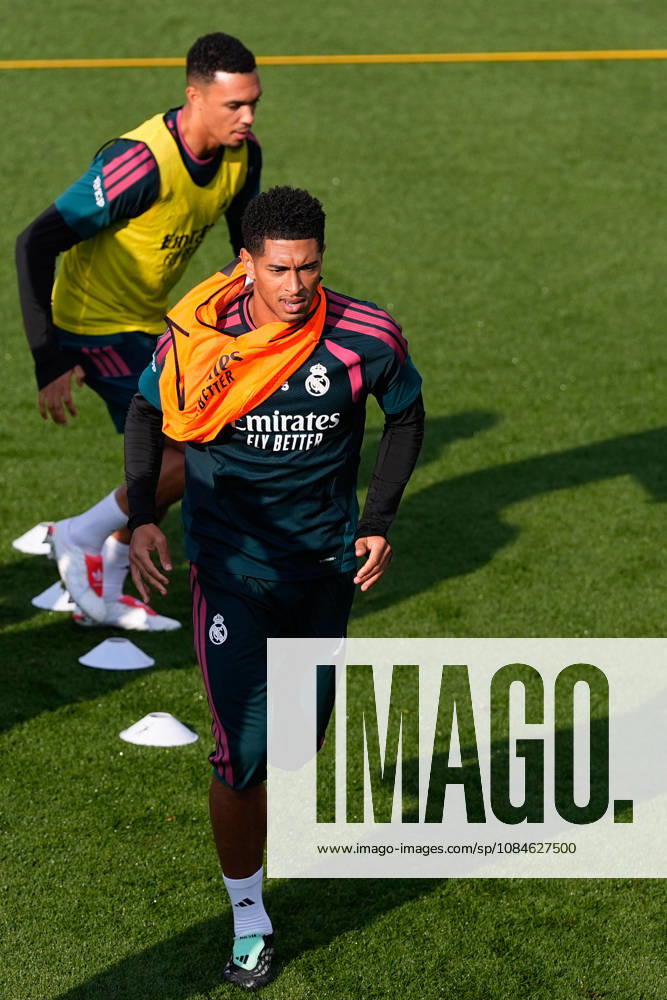 Jude Bellingham during the training day of Real Madrid ahead the Spanish League, LaLiga EA Sports, football match against Sevilla FC at Ciudad Deportiva Real Madrid on October 17, 2026, in Valdebebas, Madrid, Spain. Real Madrid Training And press conference, PK, Pressekonferenz - LaLiga Ea Sports - ZUMAa181 20261017_zaa_a181_062