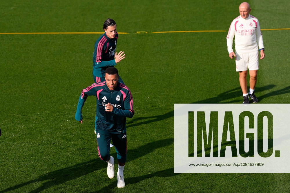 Kylian Mbappe during the training day of Real Madrid ahead the Spanish League, LaLiga EA Sports, football match against Sevilla FC at Ciudad Deportiva Real Madrid on October 17, 2026, in Valdebebas, Madrid, Spain. Real Madrid Training And press conference, PK, Pressekonferenz - LaLiga Ea Sports - ZUMAa181 20261017_zaa_a181_087