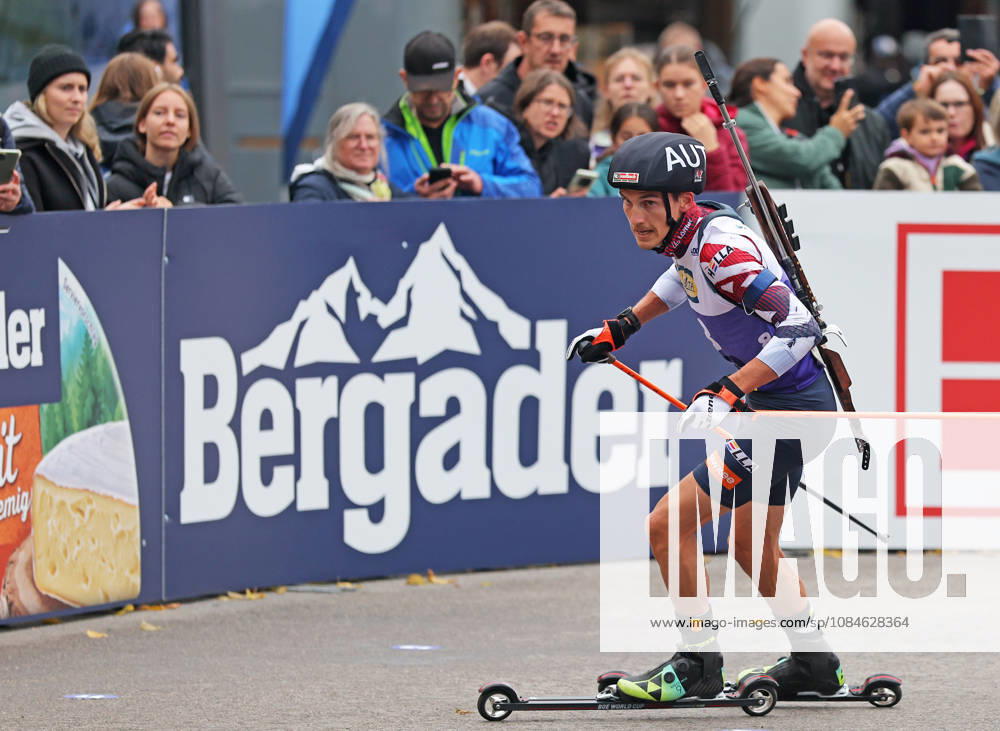 BIATHLON - Loop One Opening Festival MUNICH,GERMANY,17.OCT.26 - BIATHLON - Loop One Opening Festival. Image shows Fredrik Muehlbacher (AUT). GEPAxpictures xThomasxBachun