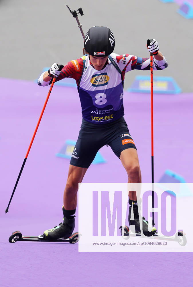 BIATHLON - Loop One Opening Festival MUNICH,GERMANY,17.OCT.26 - BIATHLON - Loop One Opening Festival. Image shows Fredrik Muehlbacher (AUT). GEPAxpictures xThomasxBachun