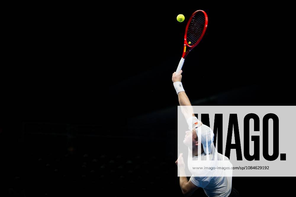 Gauthier Onclin of Belgium pictured in action during the European Open ATP, Tennis Herren tennis tournament in Brussels, on Saterday 17 October. This year s edition of the tournament is taking place from 17 to 25 October JASPERxJACOBS x190069748x