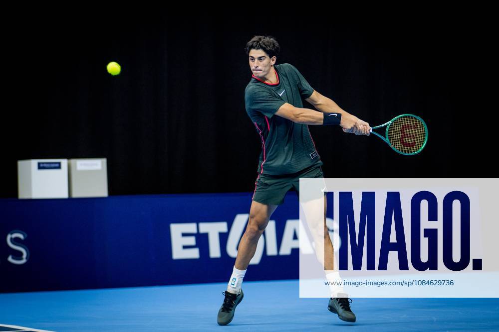 Federico Cina of Italy pictured in action during the European Open ATP, Tennis Herren tennis tournament in Brussels, on Saterday 17 October. This year s edition of the tournament is taking place from 17 to 25 October JASPERxJACOBS x190070320x