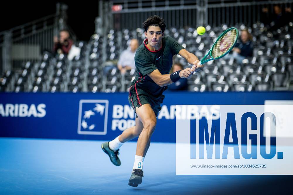 Federico Cina of Italy pictured in action during the European Open ATP, Tennis Herren tennis tournament in Brussels, on Saterday 17 October. This year s edition of the tournament is taking place from 17 to 25 October JASPERxJACOBS x190070336x
